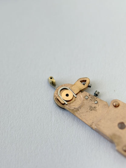 Omega Cal 550 Watch Movement Parts Dial Balance Spring Plate Fork Wheel Rotor 6