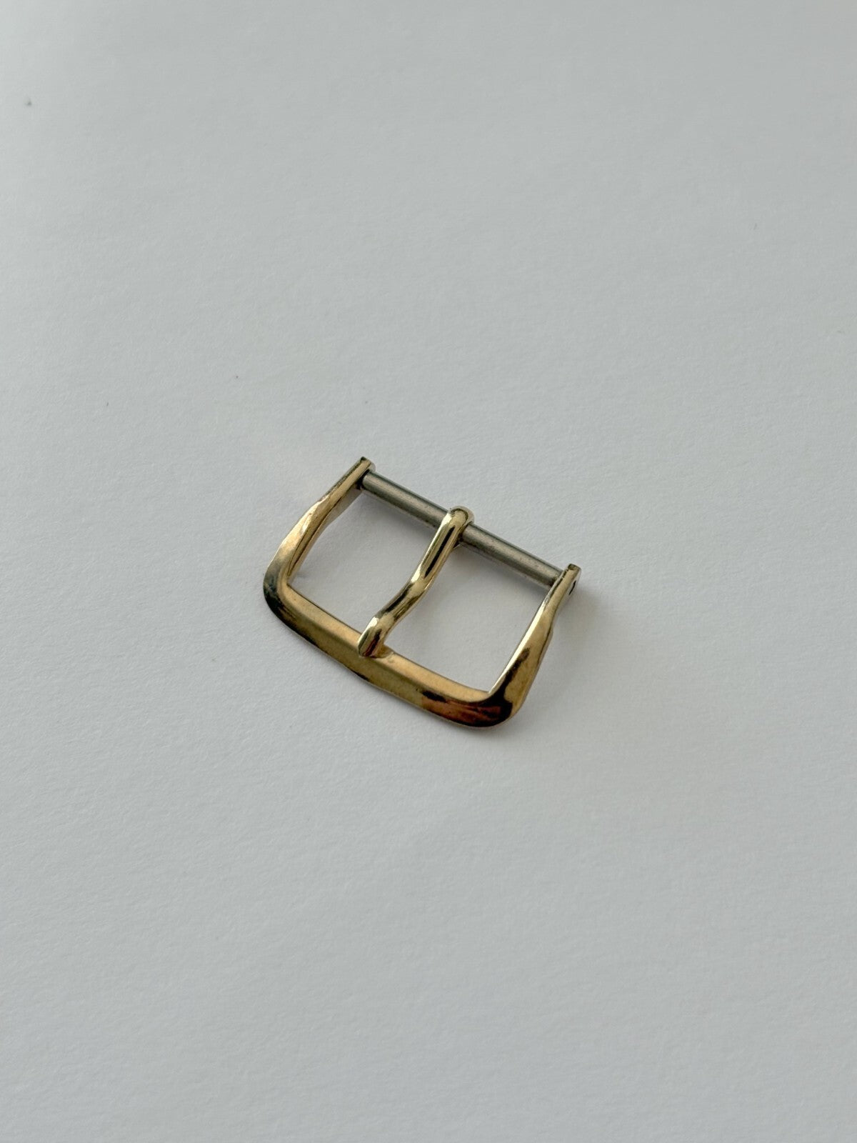 Vintage 16mm Longines Men's Wristwatch Band Buckle Gold Plated Oblong Swiss