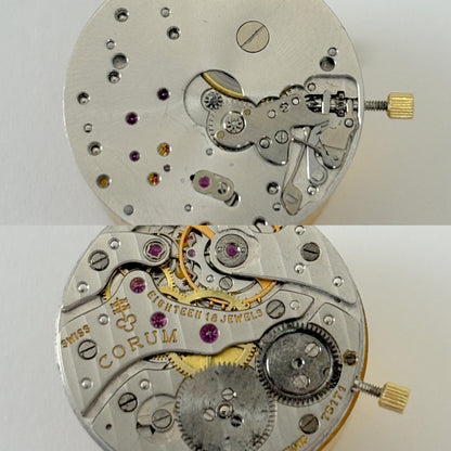 Frederic Piguet 21 Corum Watch Movement Part Balance Spring Plate Fork Barrel