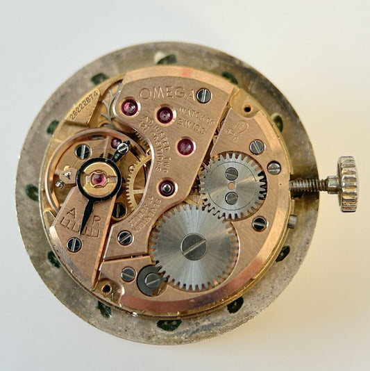 Omega Cal 620 Watch Movement Parts Balance Fork Spring Bridge Barrel Wheels