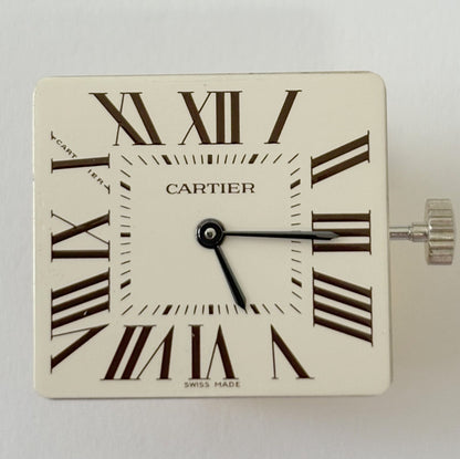 Cartier Cal 690 movement runs & sets W2009251 2788 dial hands crystal screw 18k