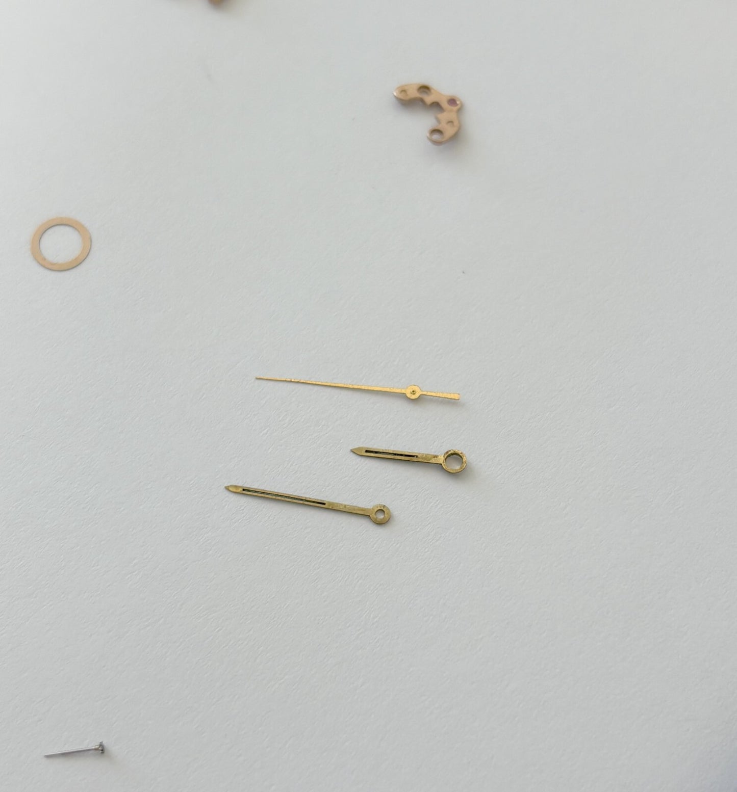 Omega Cal 550 Watch Movement Parts Dial Balance Spring Plate Fork Wheel Rotor 6