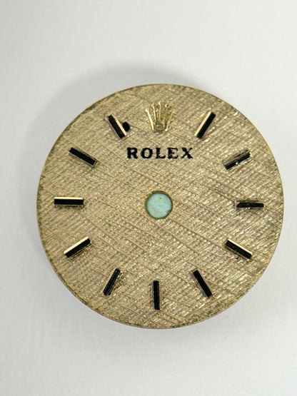 Rolex Cal 1400 Ladies Watch Parts Movement Fork Wheel Spring Bridge Dial Hnads