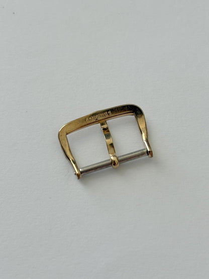 Vintage 16mm Longines Men's Wristwatch Band Buckle Gold Plated Oblong Swiss