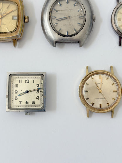 lot of 8 mechanical watches parts/repair