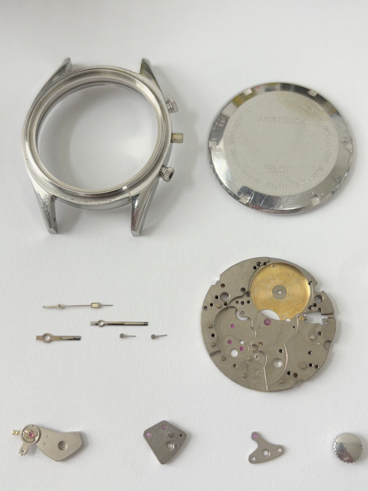 Valjoux Cal 7733 Watch Movement Part Fork Wheel Spring Westclox Dial 7734 7736 4