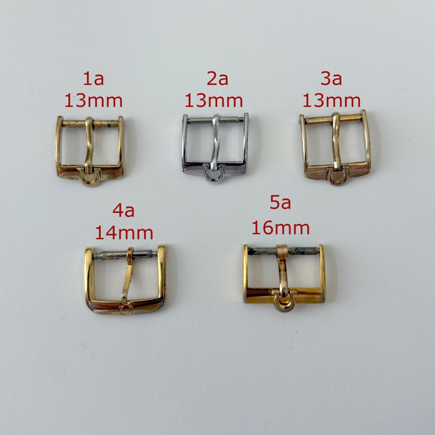 Vtg omega watch buckles 13mm 14mm 16mm