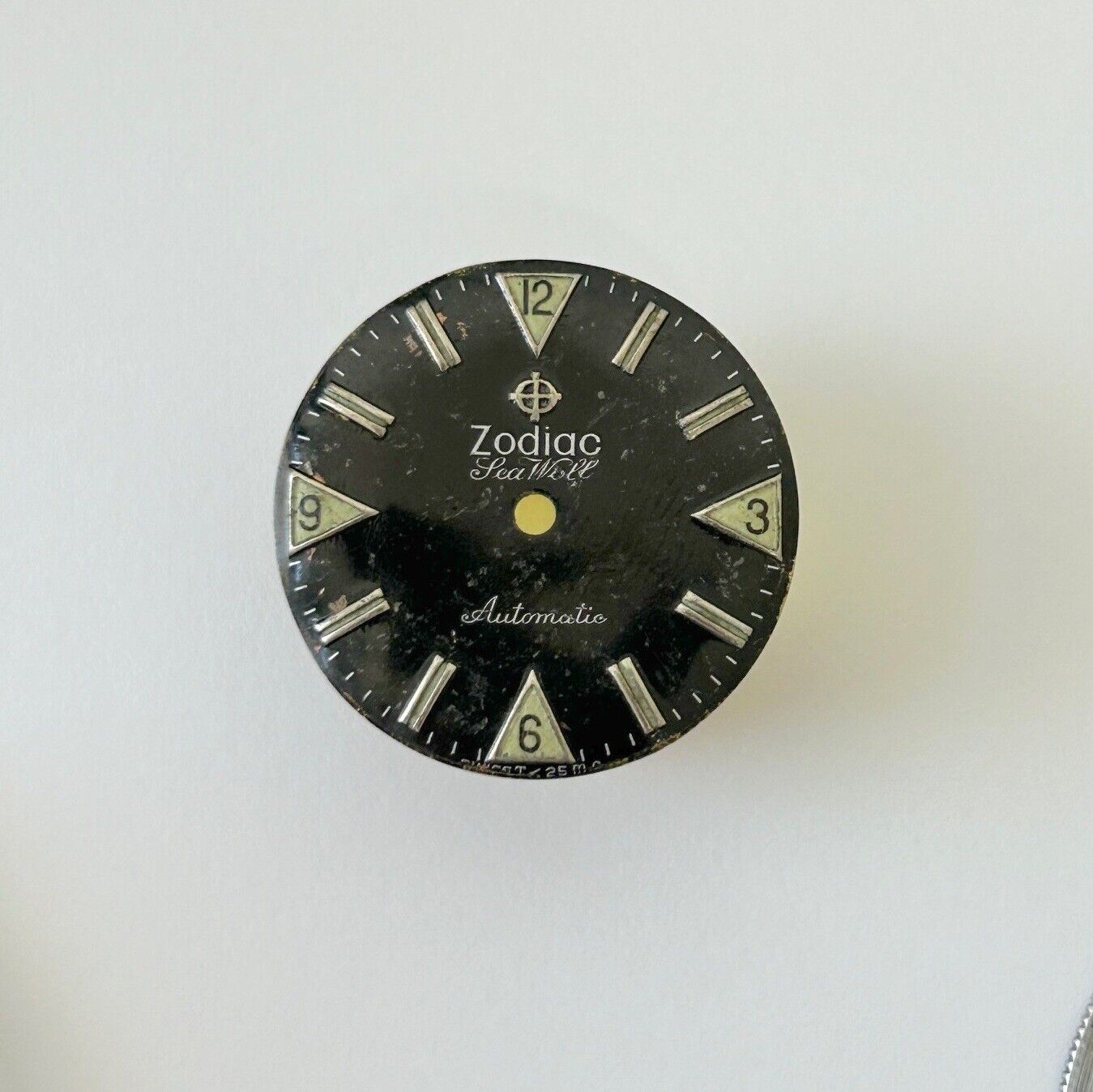 Vintage Zodiac ref 702-916 diver watch parts case back bezel dial Cal 70-72 - Used Watch Parts