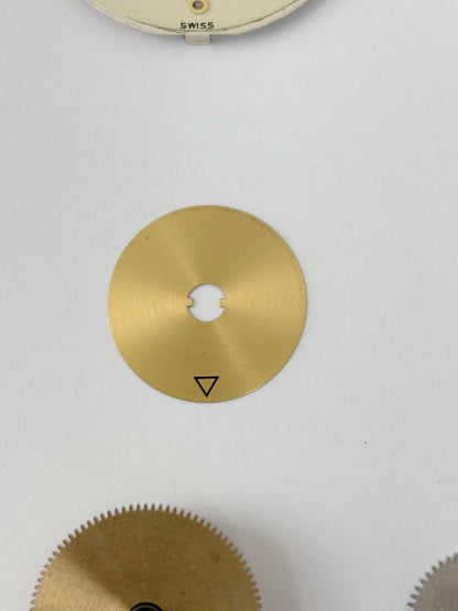 Jaeger LeCoultre Cal 219 Clock Movement Part Balance Fork Barrel Wheel Dial