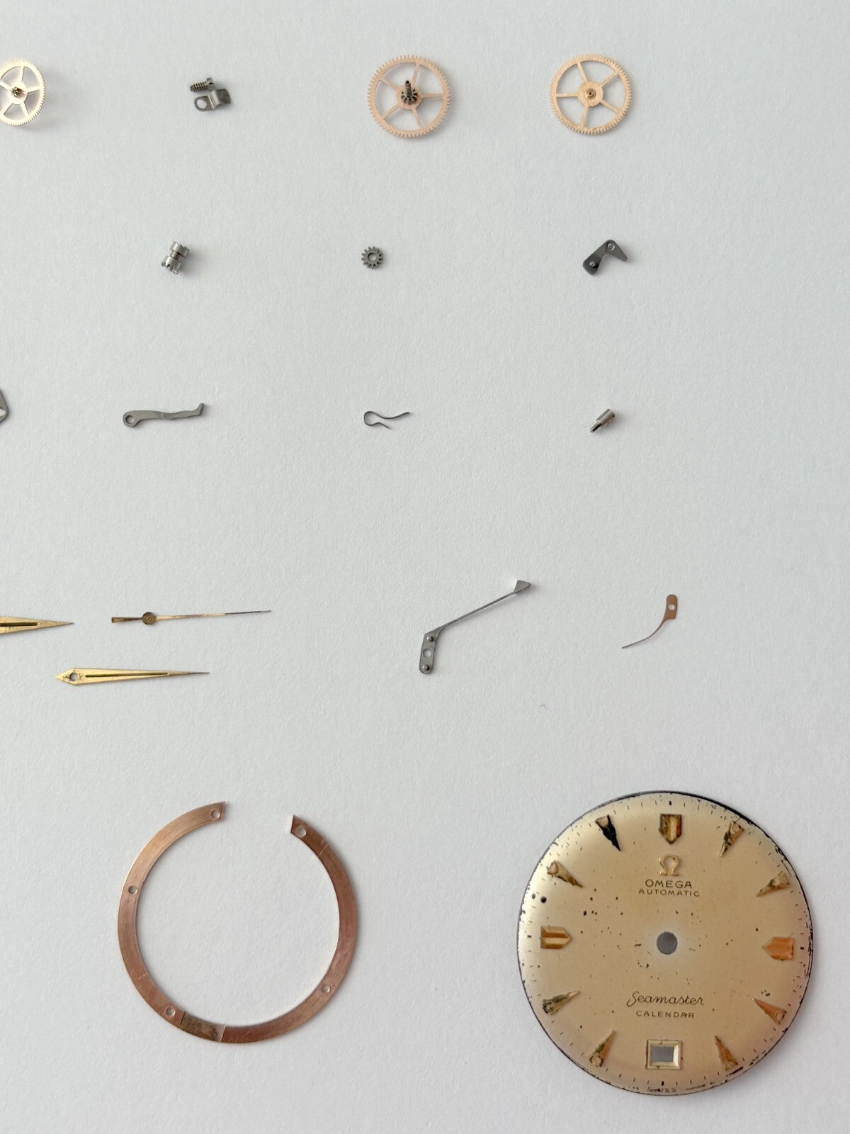 Omega Cal 353 Watch Parts Movement Balance Fork Wheel Spring 350 351 2627-7SC