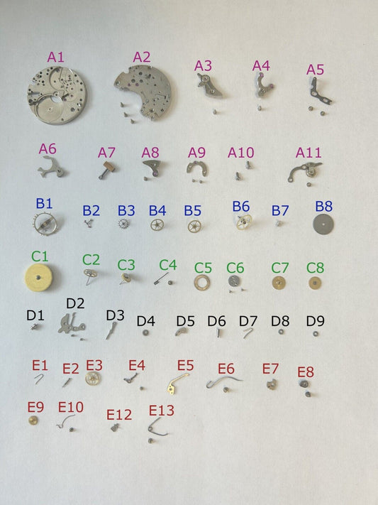 Lemania Cal 1270 Watch Movement Parts 1275 1280 CH27 OMEGA 320 321 - Used Watch Parts