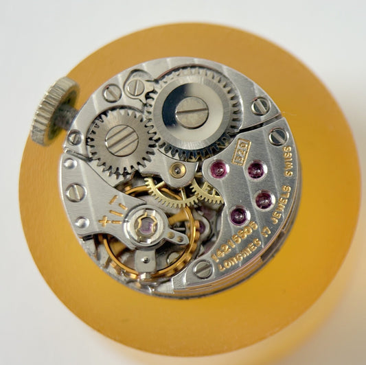 Longines Cal 320 Watch Movement For Parts Balance Fork Spring Bridge