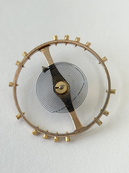 Omega Cal 284 Watch Movement Parts Balance Fork Spring Bridge Barrel Balance