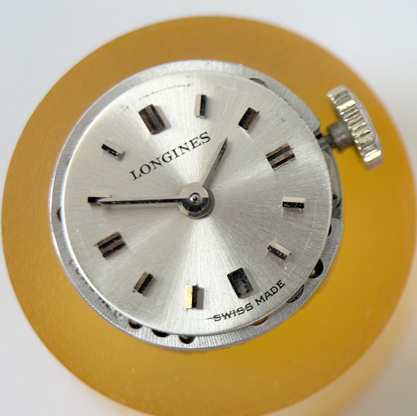 Longines Cal 320 Watch Movement For Parts Balance Fork Spring Bridge