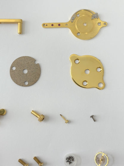 Jaeger LeCoultre Cal 210 Clock Movement For Parts Balance Fork Key Knob Barrel