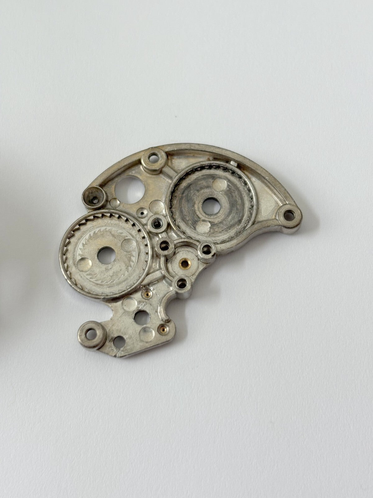 Zenith Enamel Alarm Clock Movement Parts Balance Barrel Escapement Wheel Fork
