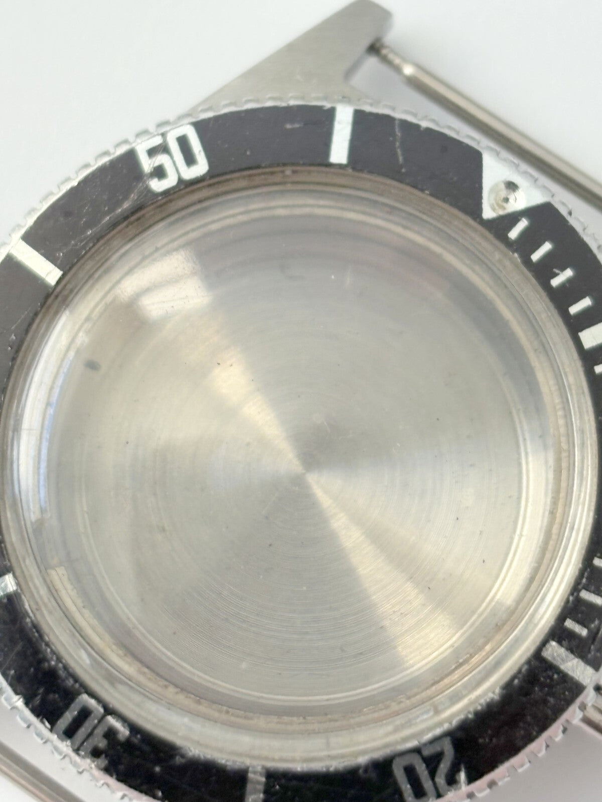 vintage Omega Seamaster cases and a diver case