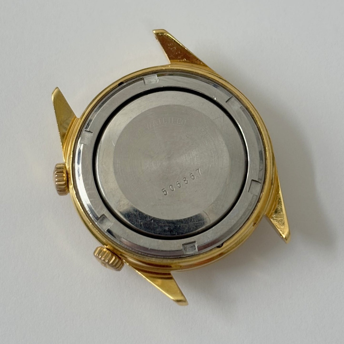 vtg bulova alarm watch parts/repair balance good. issue with setting/winding