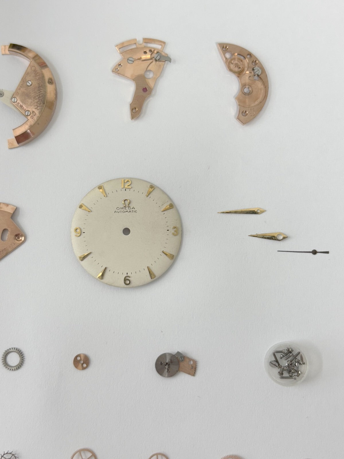 Omega Cal 351 Watch Parts Movement Balance Fork Wheel Spring 350 354 352 353 3