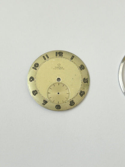 Omega Ref 2374/4 35mm watch case back parts dial hands steel for Cal 30.10R - Used Watch Parts