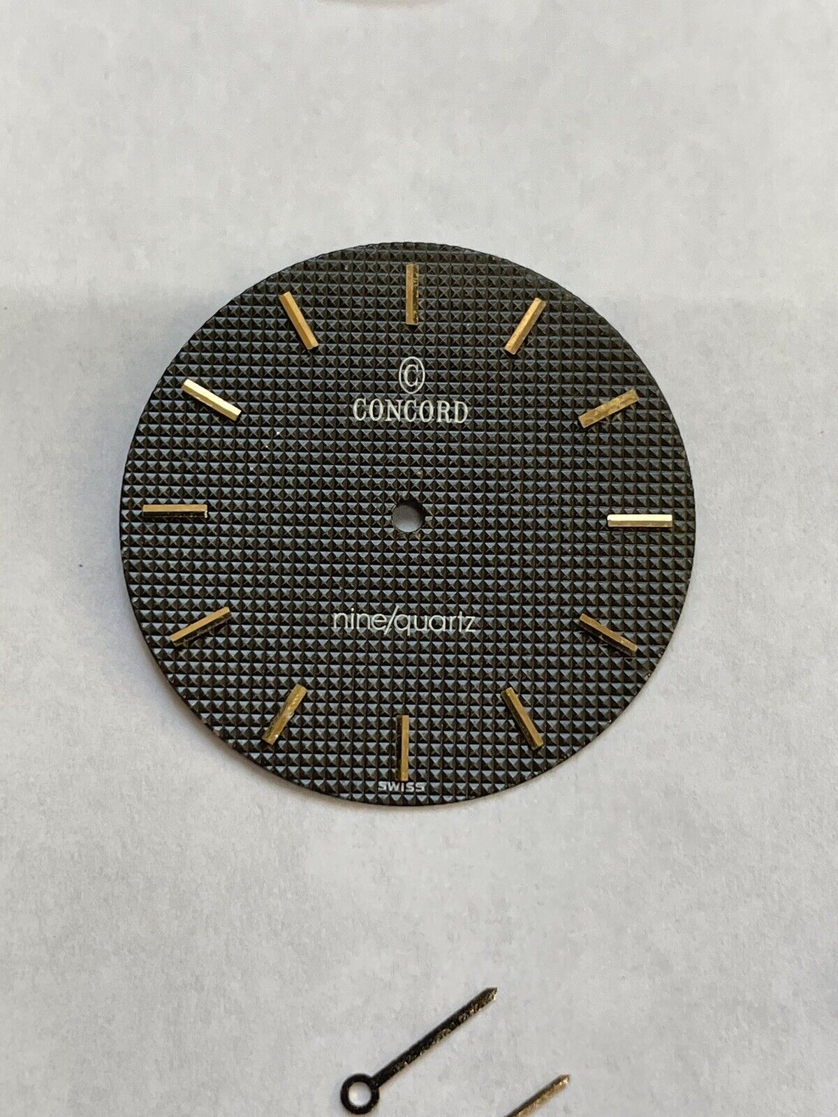 Concord Mariner watch part case movement crystal 18mm link crown stem hands dial - Used Watch Parts