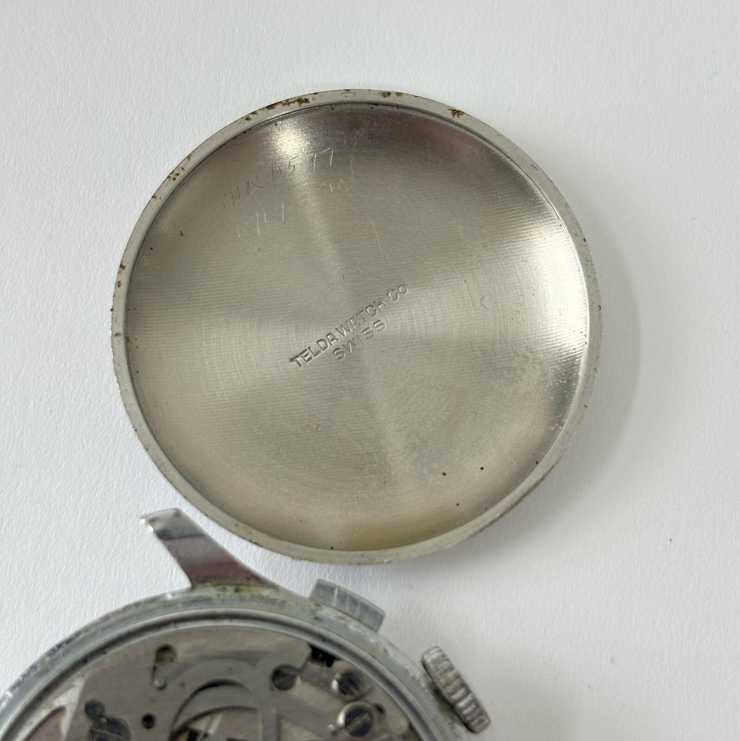 vtg chronograph telda venus 188 35.5mm