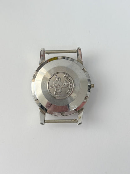 vintage Omega Seamaster cases and a diver case