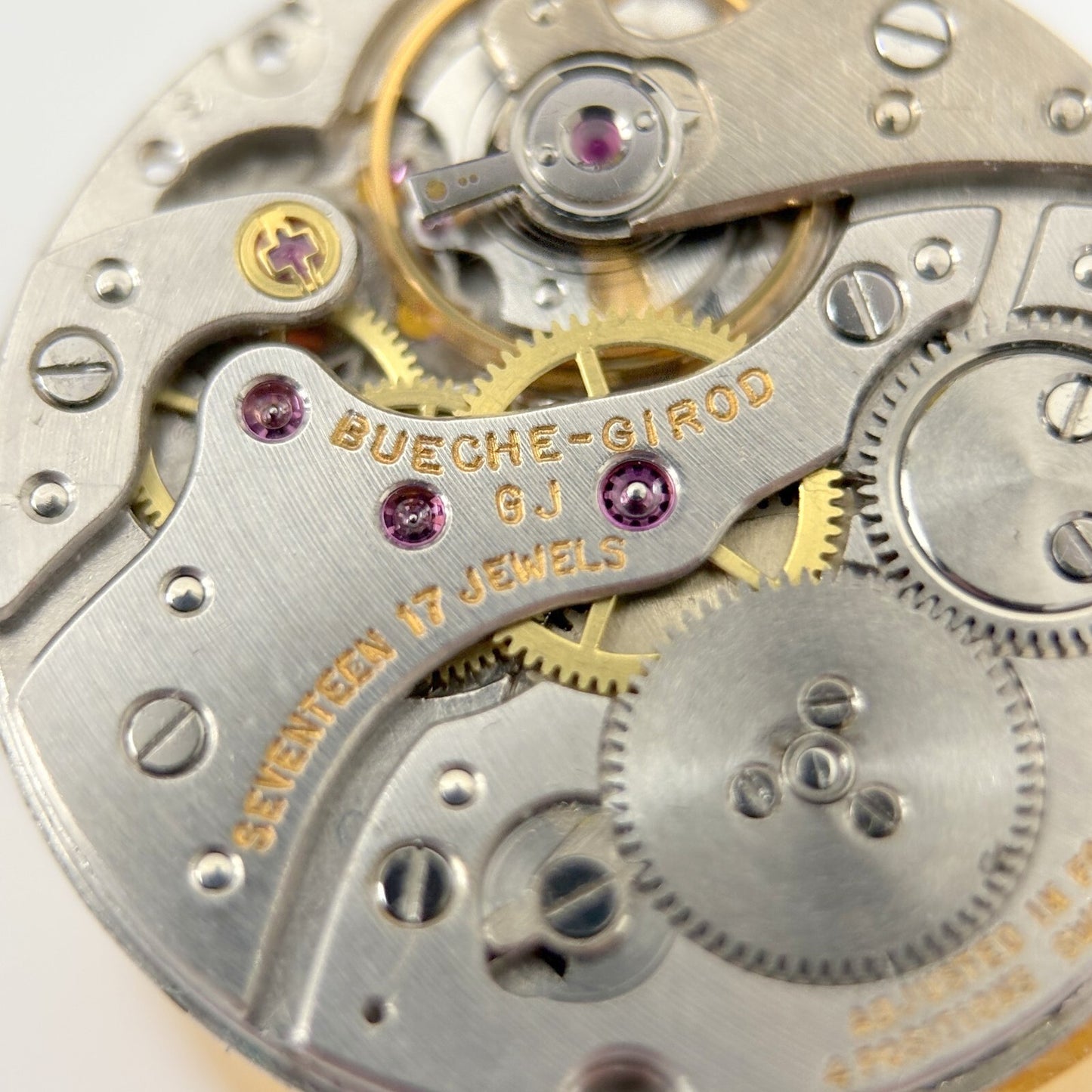 Frederic Piguet 21 Bueche Girod Watch Movement Part Balance Spring Plate Fork