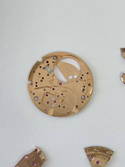 Omega Cal 564 Watch Parts Movement Calendar Disc Fork Wheels Springs Bridge