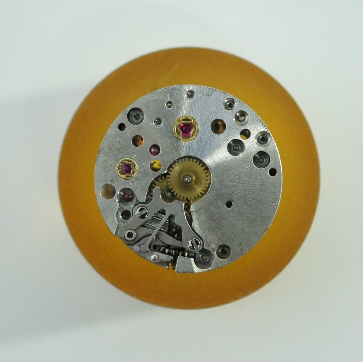 Rolex Cal 1400 1401 Ladies Watch Parts Movement Fork Wheel Spring Bridge 2