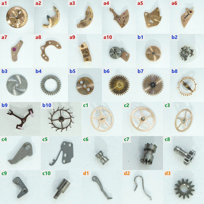 Omega Cal 28.10 R.A PC parts collage